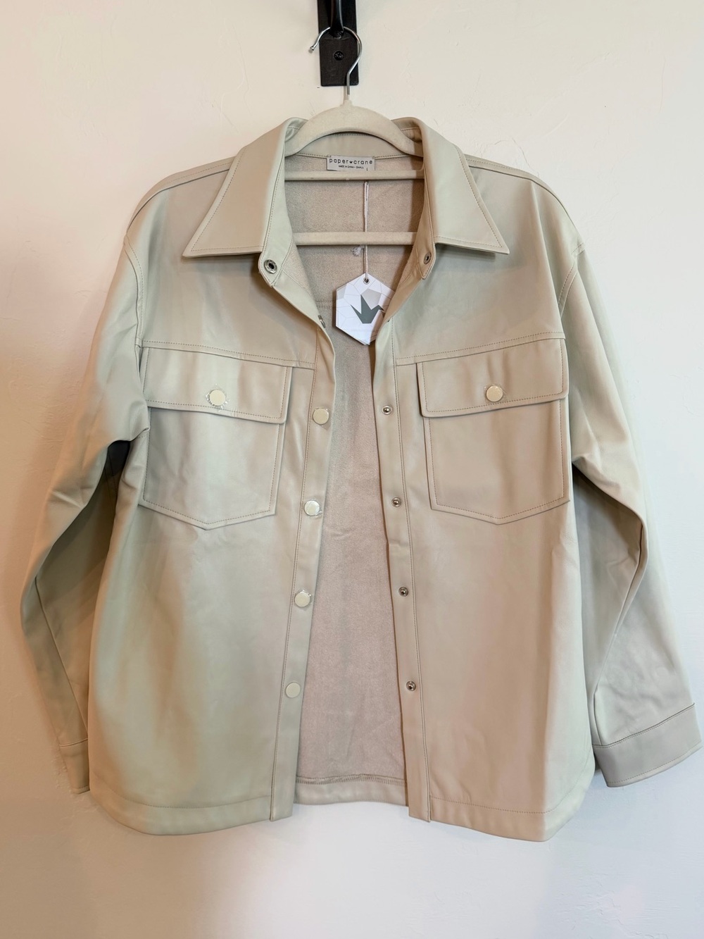 Paper Crane Leather Jacket